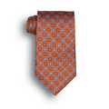 Orange Ellison Bay Woven Polyester Tie